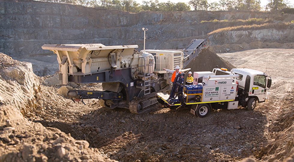Metso equipment at Pro Crush crushing site