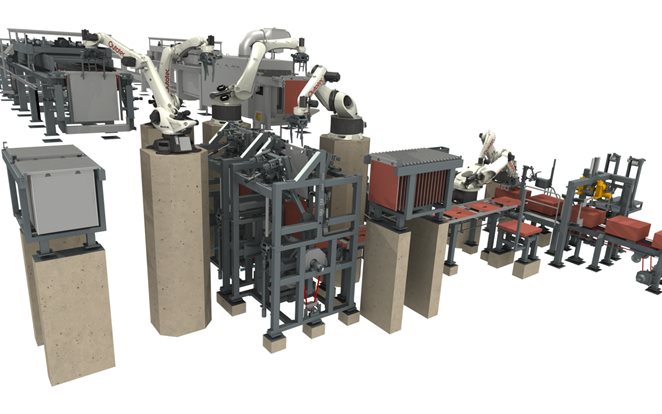 Máquina robotizada de extracción de depósito completo 