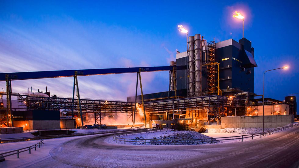 Ferrochrome smelting facilities in Tornio, Finland