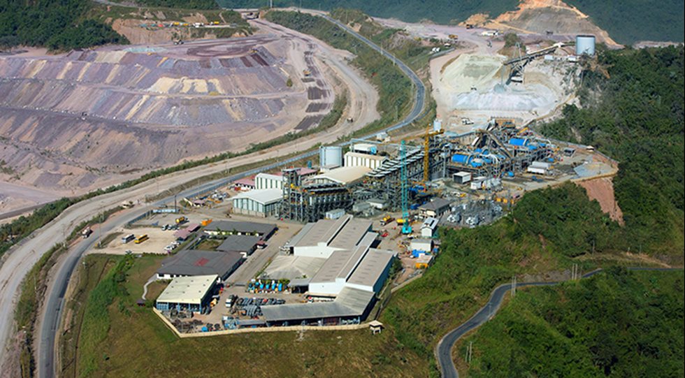 Phu Kham copper gold mine view