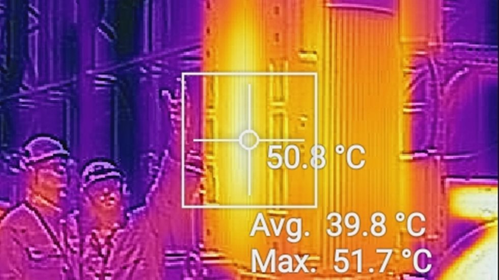 Integrated thermal imaging camera