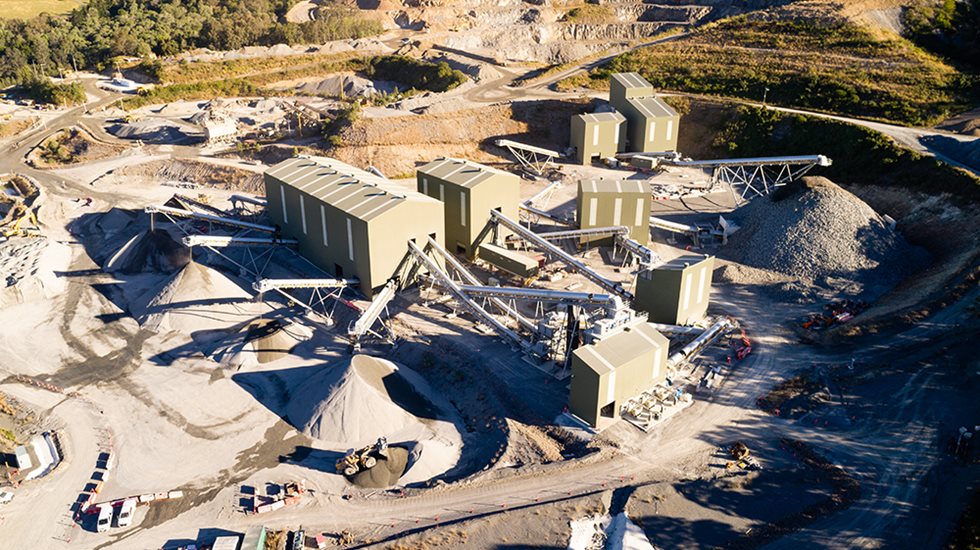 Boral's Ormeau quarry pictured from above.