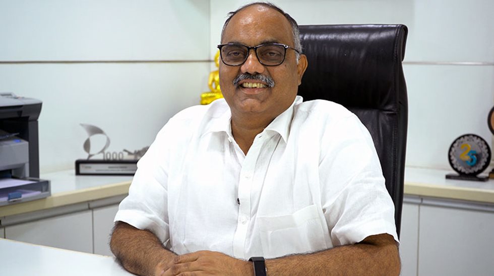 Mr. YV Krishna Mohan, Managing Director of Srinivasa Edifice Pvt Ltd.