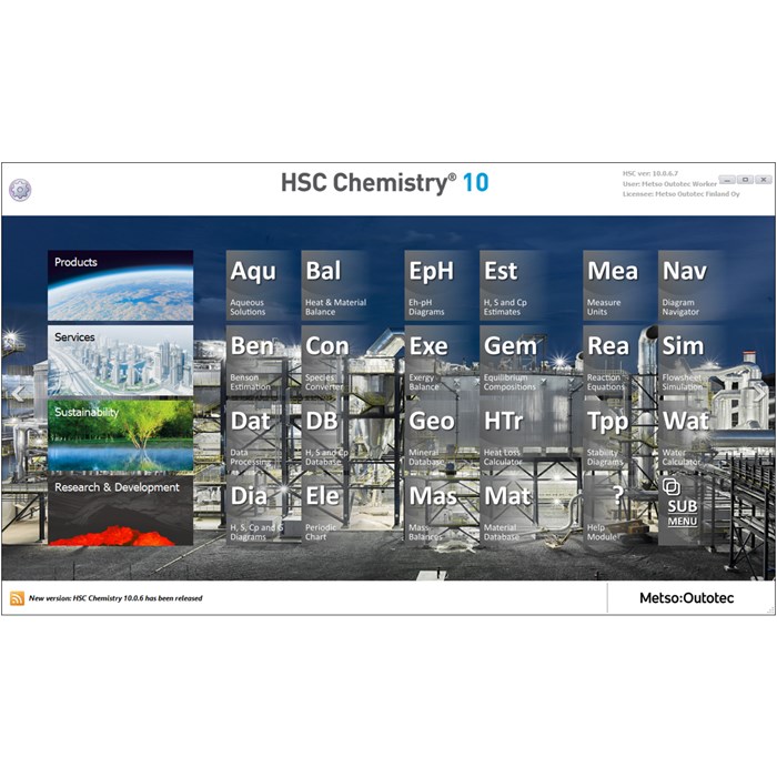 Программное обеспечение HSC Chemistry 