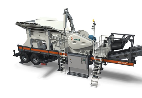 NW106™ Rapid portable jaw crusher.